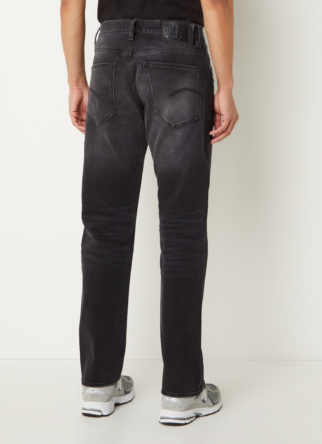 G-Star RAW Straight leg jeans met gekleurde wassing - achterkant 5 antraciet