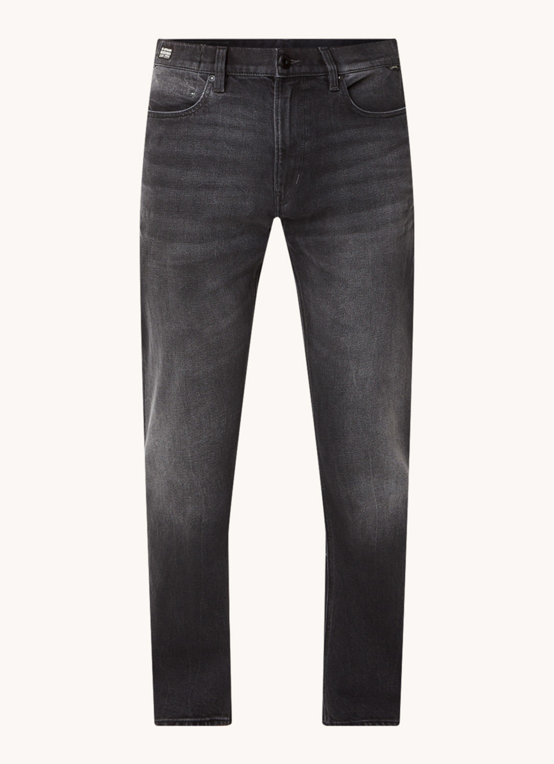 G-Star RAW Straight leg jeans met gekleurde wassing - voorkant antraciet