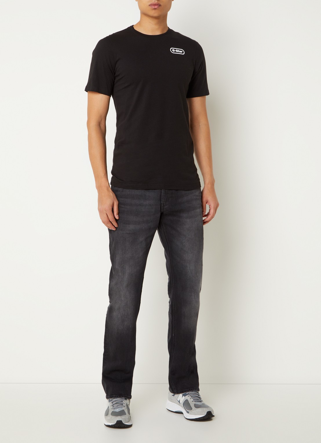 G-Star RAW Straight leg jeans met gekleurde wassing - voorkant 2 antraciet