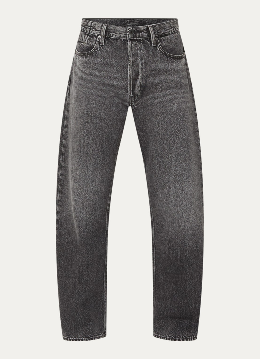 G-Star RAW Straight leg jeans met gekleurde wassing - voorkant 2 donkergrijs