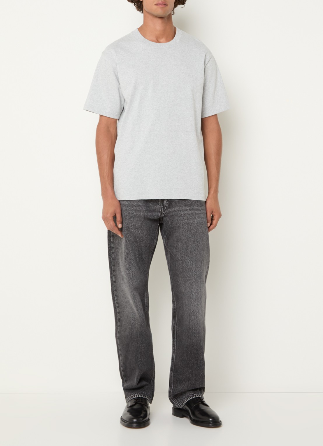 G-Star RAW Straight leg jeans met gekleurde wassing - voorkant 3 donkergrijs