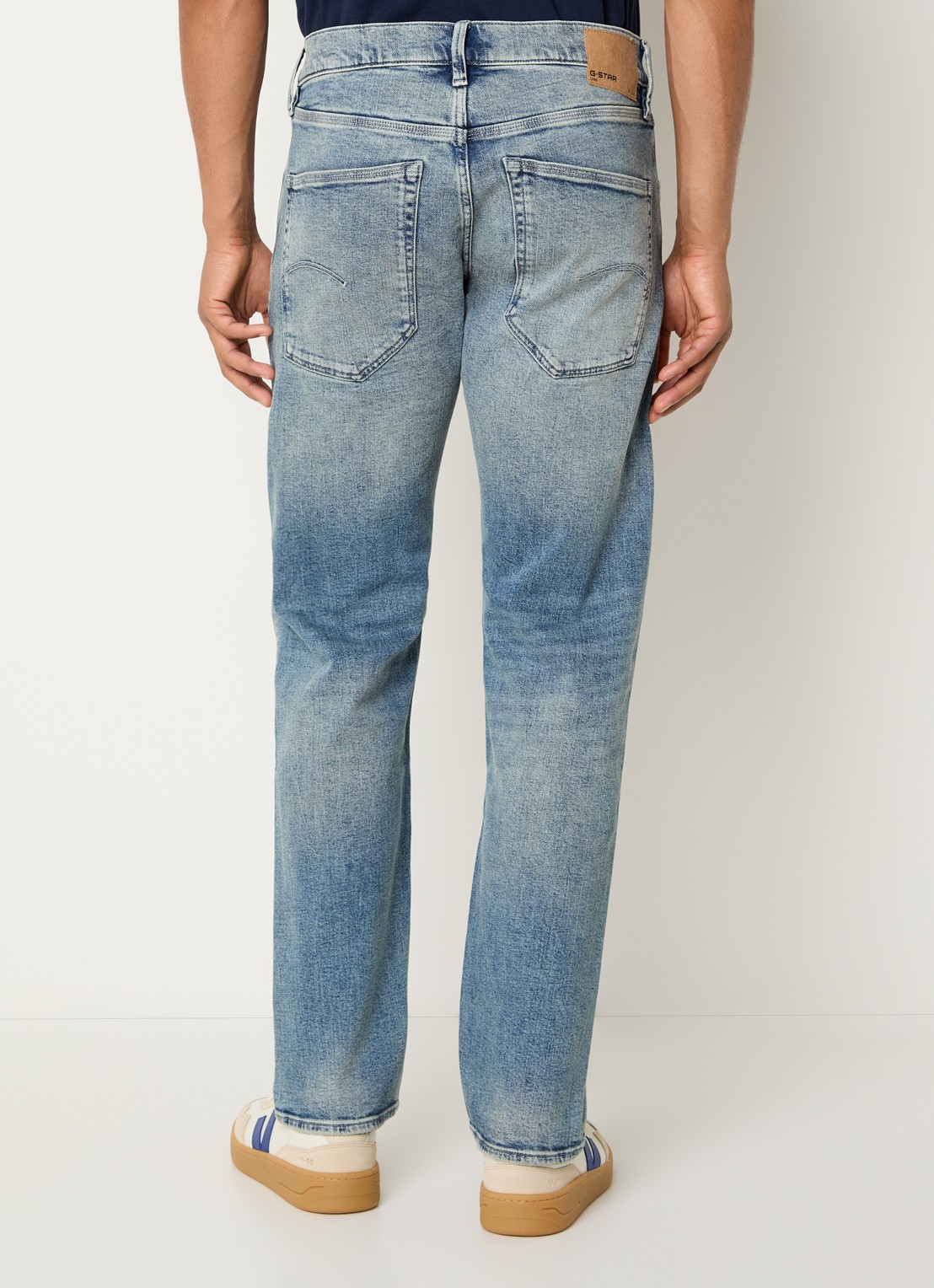 G-Star RAW Streem slim fit jeans met lichte wassing - achterkant 3 indigo