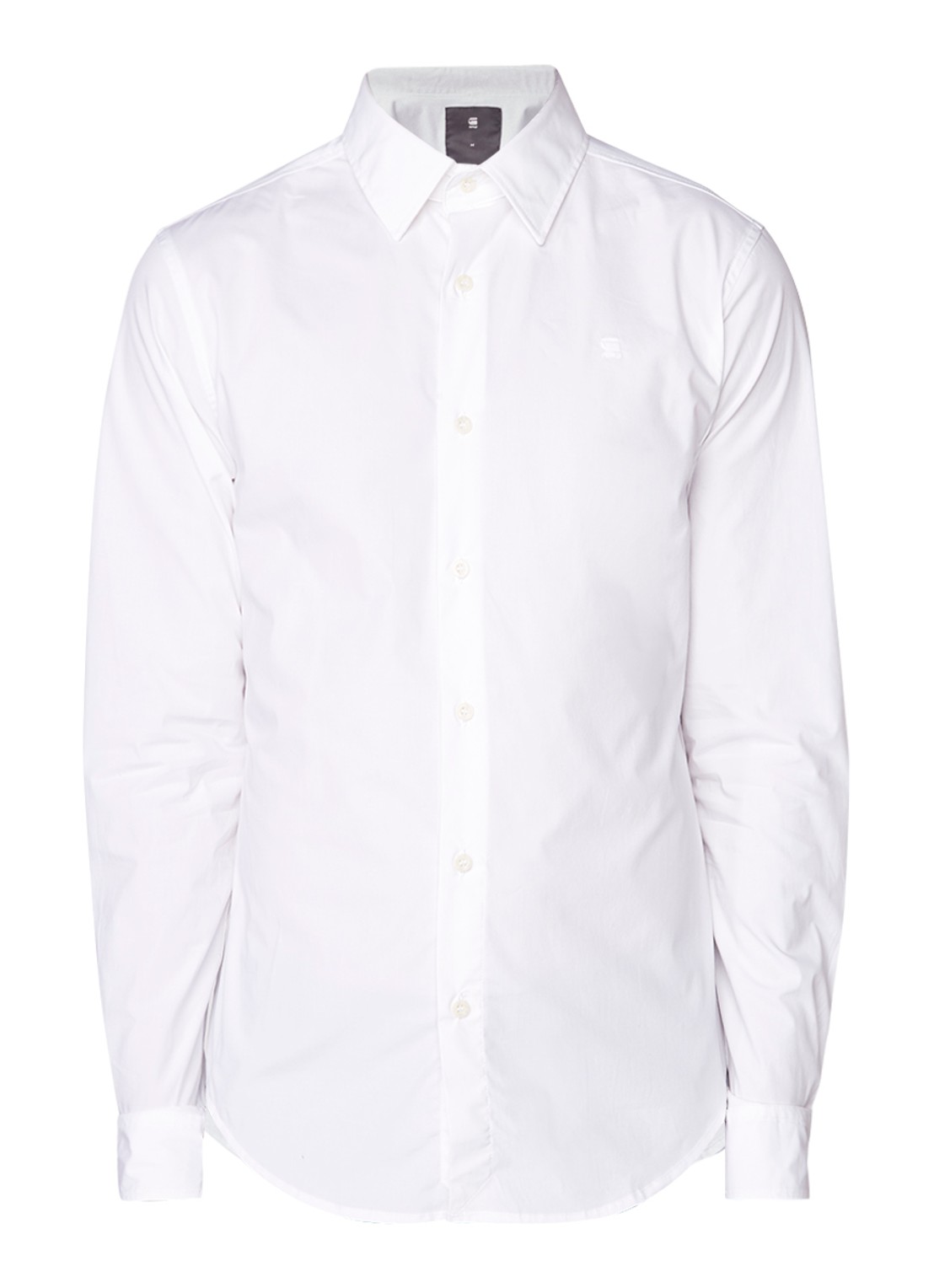 G-Star RAW Super slim fit overhemd van stretch katoen - voorkant 3 wit