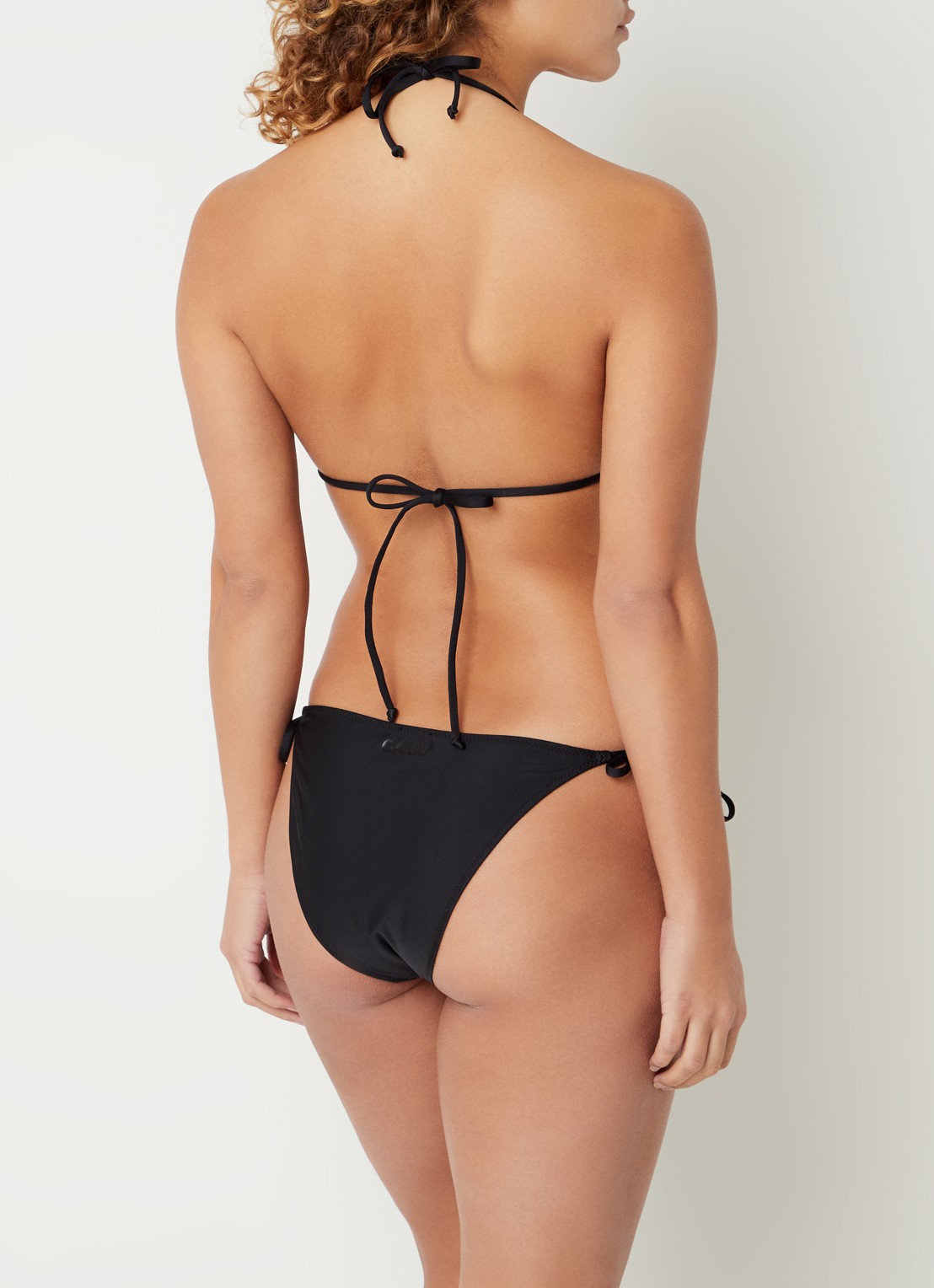 Ganni Bikinislip met geknoopt detail - achterkant zwart