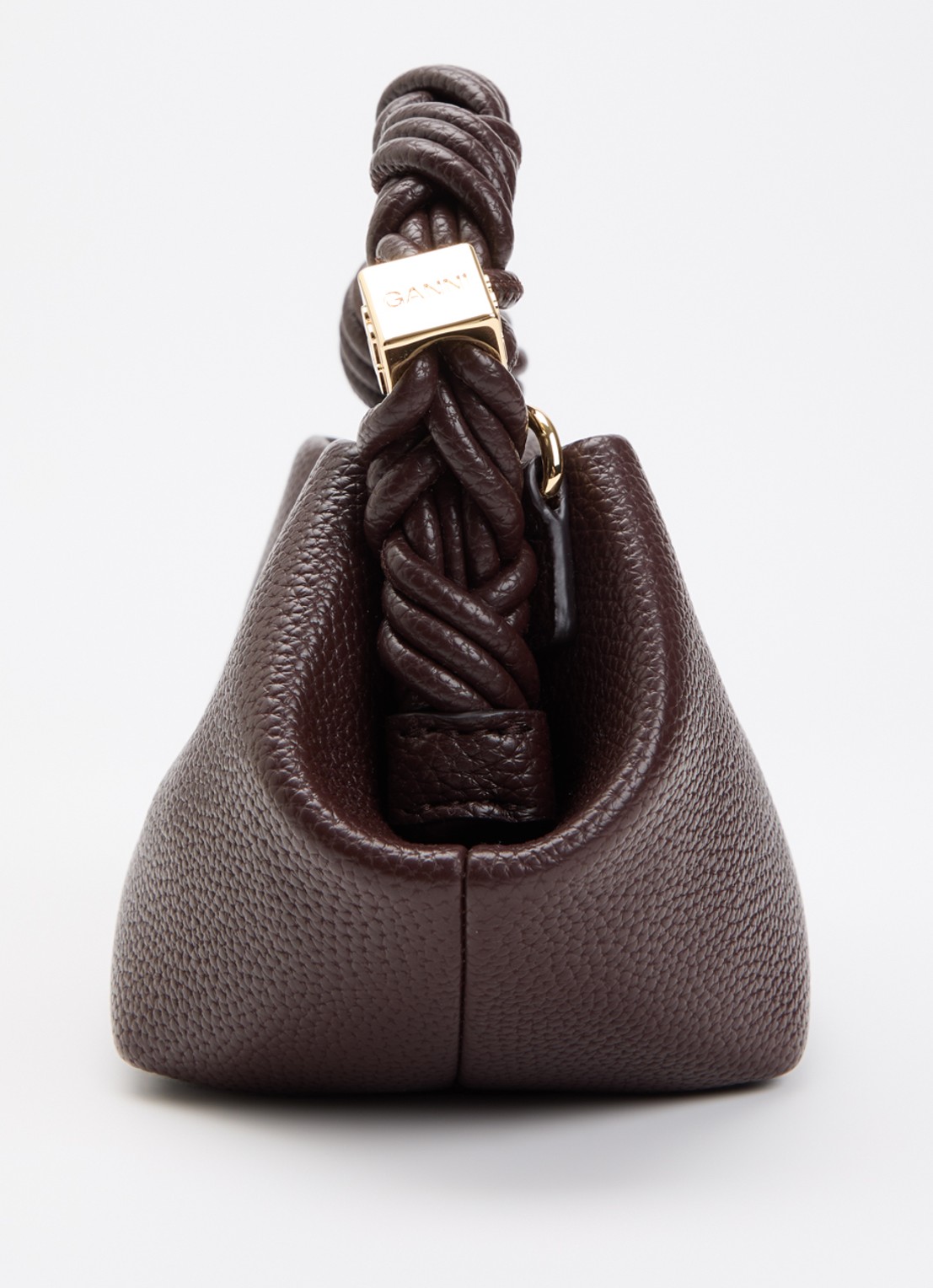 Ganni Bou Mini handtas met afneembare schouderriem - detail 3 donkerbruin