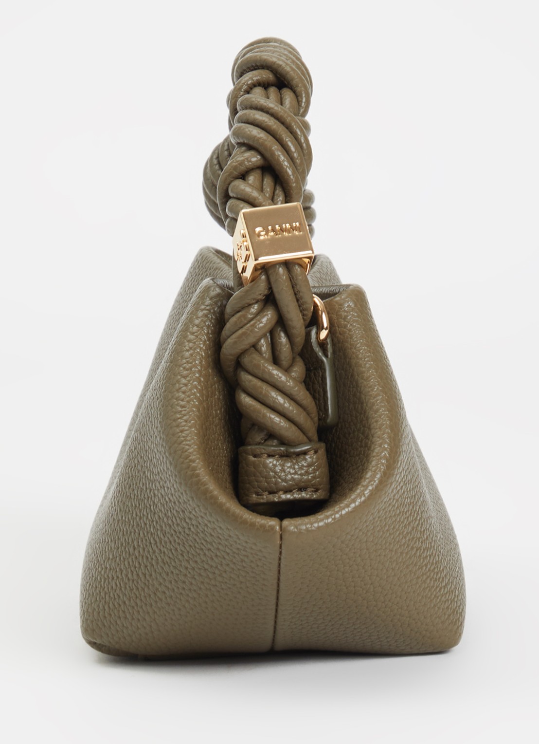 Ganni Bou Mini handtas met afneembare schouderriem - detail 4 mosgroen