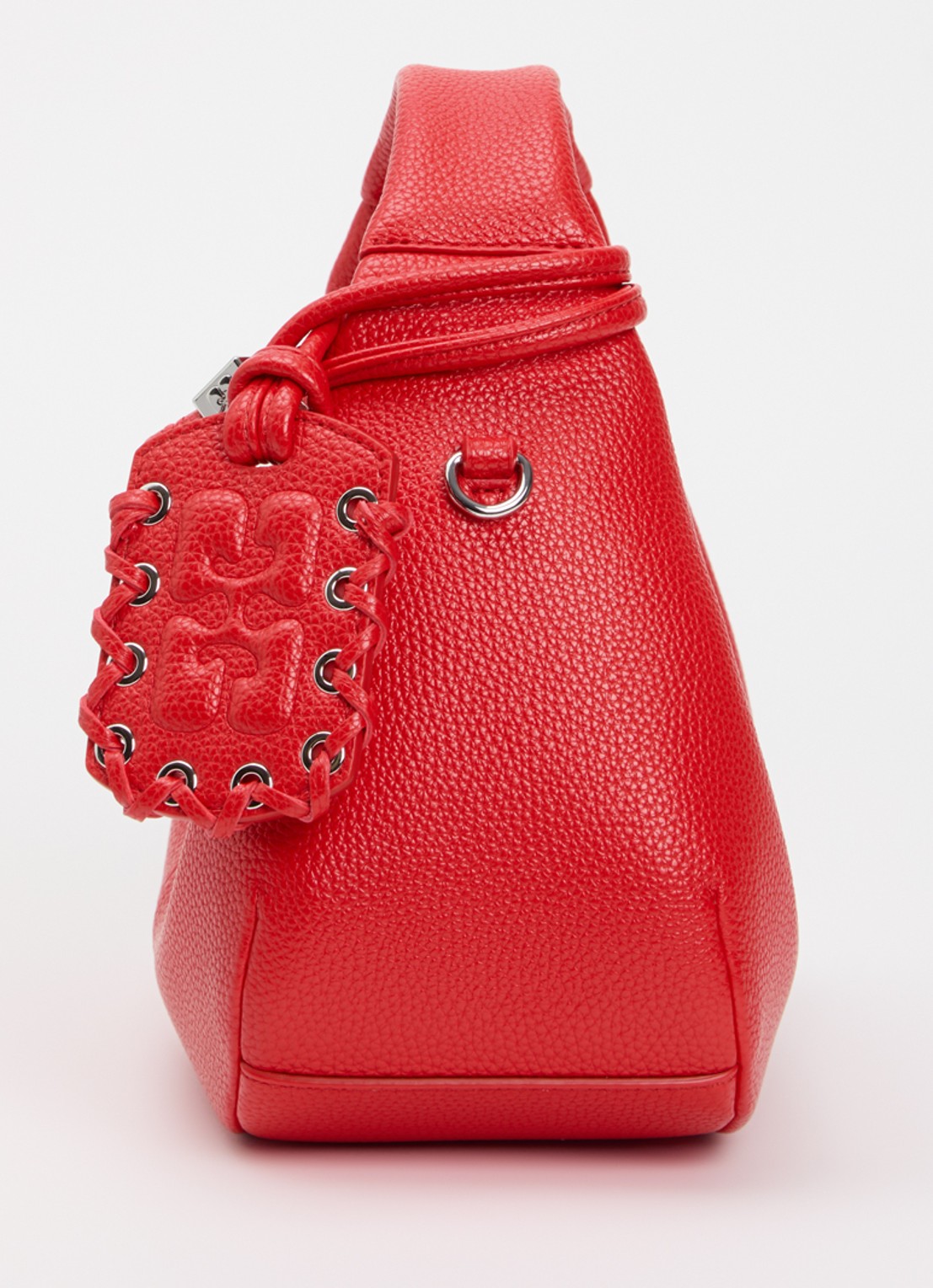 Ganni Hobo Mini handtas met afneembare schouderriem - detail 3 vuurrood