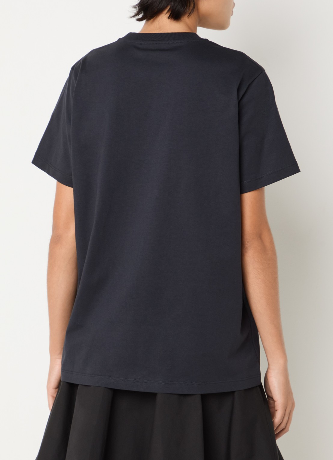 Ganni T-shirt met logoprint en borduring - achterkant 4 antraciet