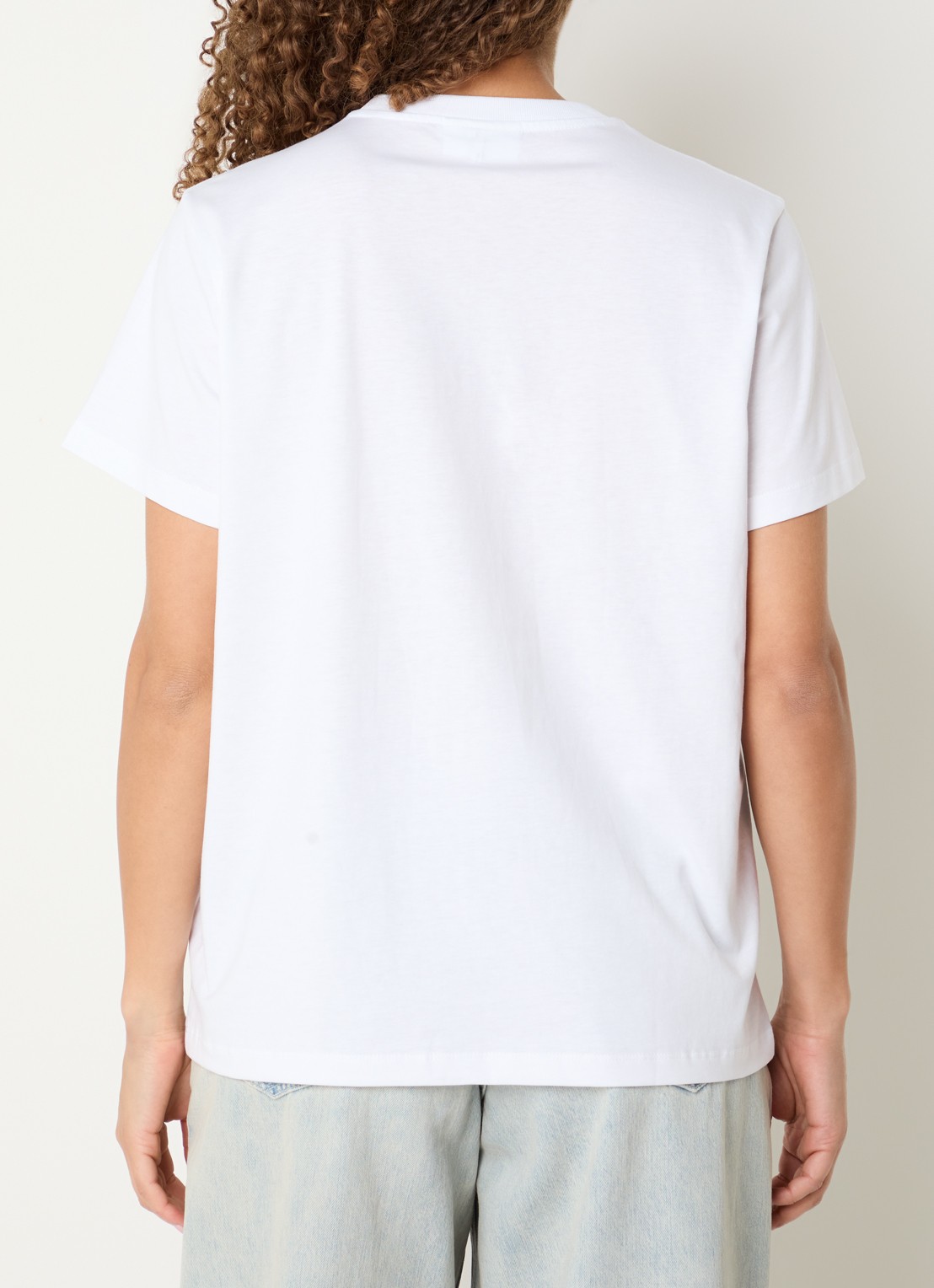 Ganni T-shirt met logoprint - achterkant 4 wit