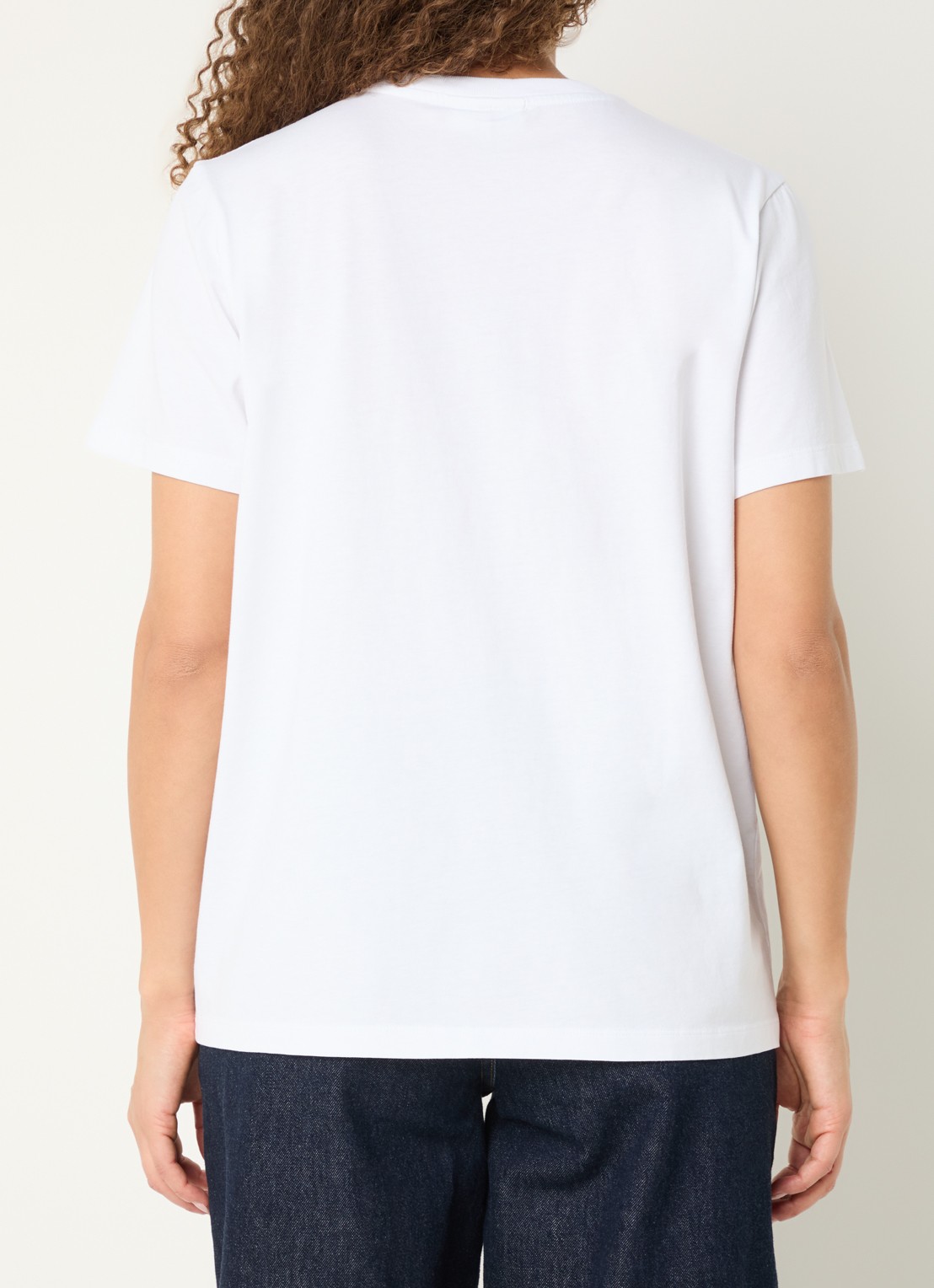 Ganni T-shirt met print - achterkant 4 wit