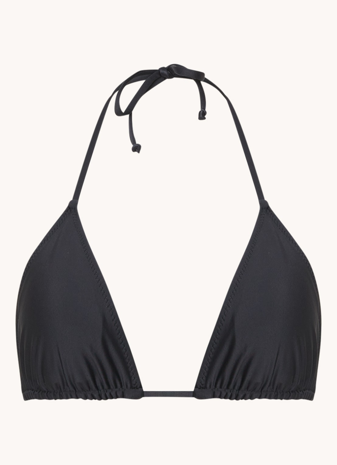 Ganni Triangel bikinitop met uitneembare vulling - voorkant 2 zwart