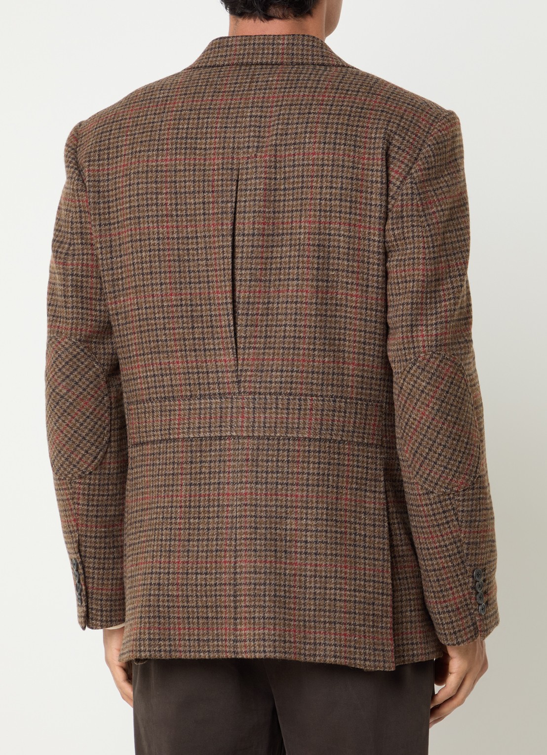 Gant Blazer met pied-de-poule dessin - achterkant 2 bruin