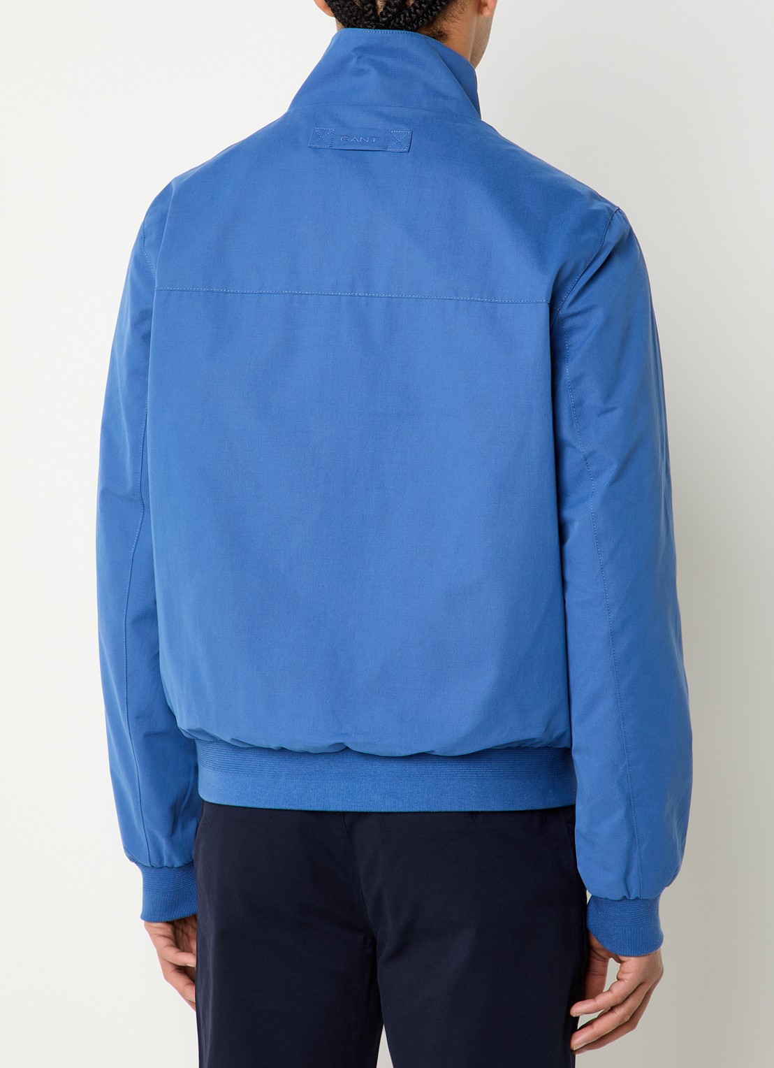 Gant Hampshire jack met logo en ritszakken - achterkant blauw
