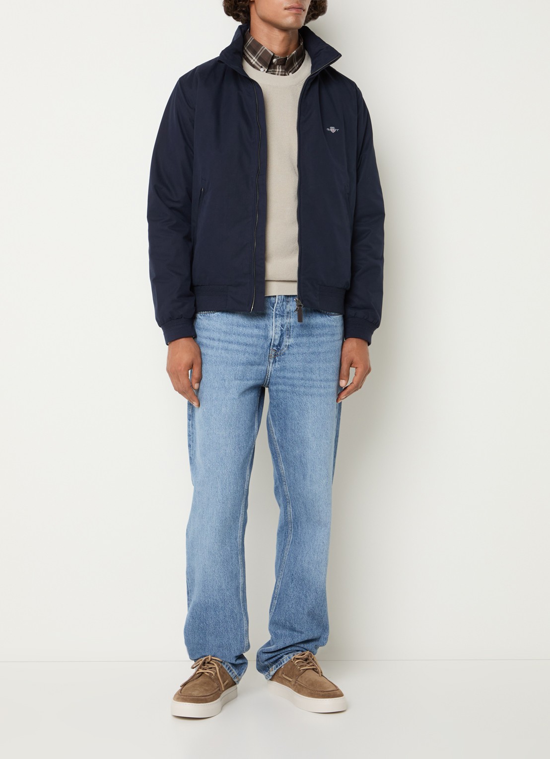 Gant Hampshire jack met ritszakken - voorkant 2 blauw