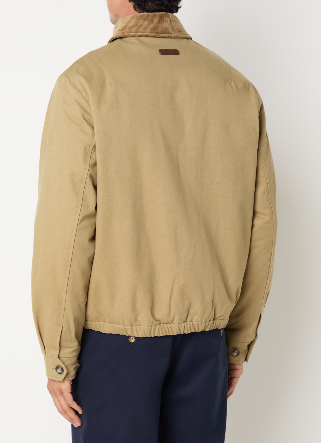 Gant Harrington jack met details van corduroy - achterkant camel