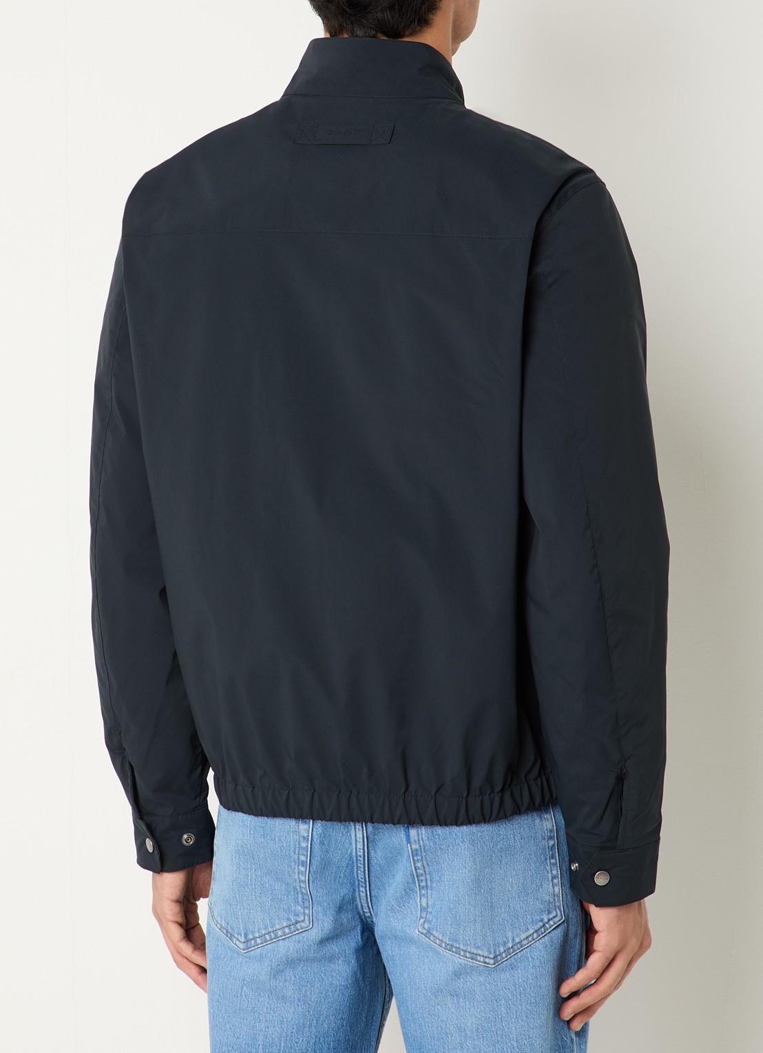 Gant Harrington jack met logo en steekzakken - achterkant 4 zwart