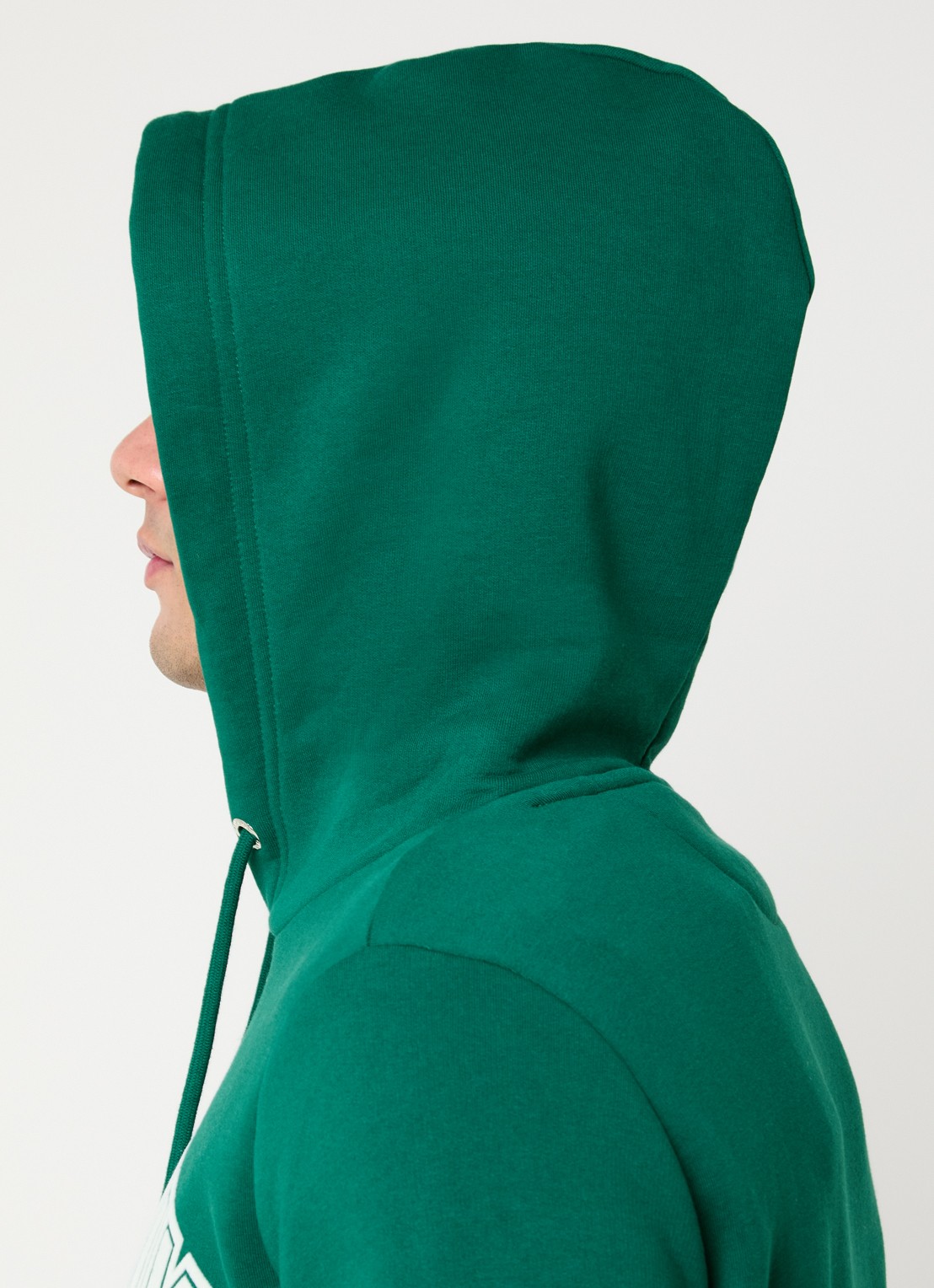 Gant Hoodie met logoprint - detail 5 donkergroen
