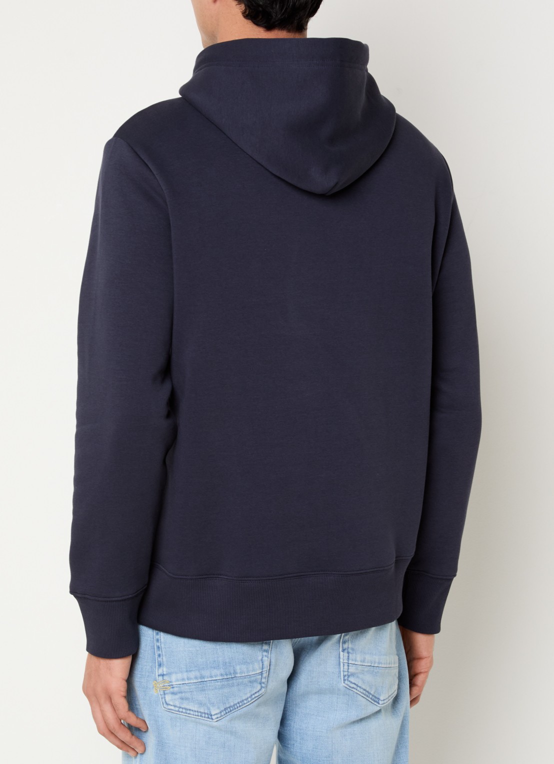 Gant Hoodie met logoprint - achterkant 3 royalblauw