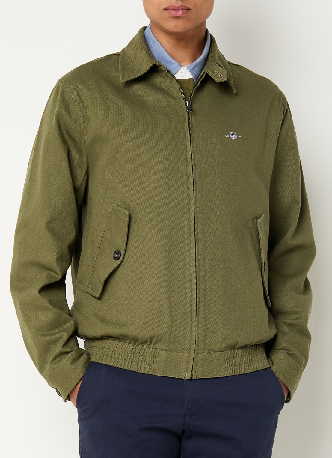 Gant Jack met klepzakken - detail 4 mosgroen