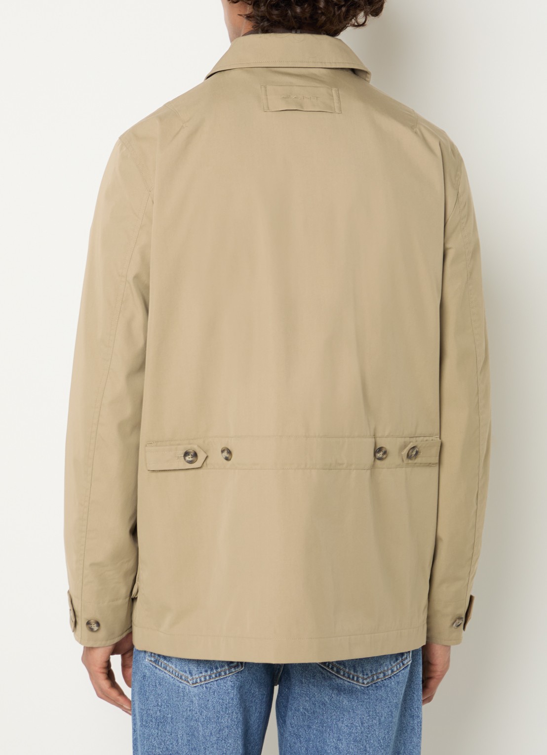 Gant Mantel met klepzakken - achterkant 4 taupe