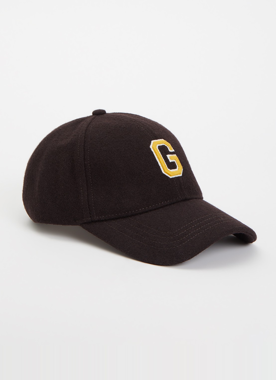 Gant Melton pet met logo - voorkant 2 donkerbruin