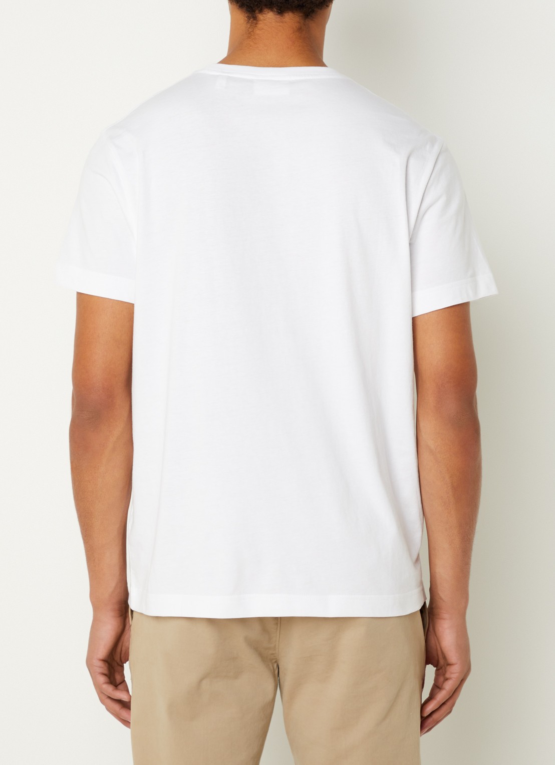 Gant Reg Shield t-shirt met logo - achterkant 4 wit