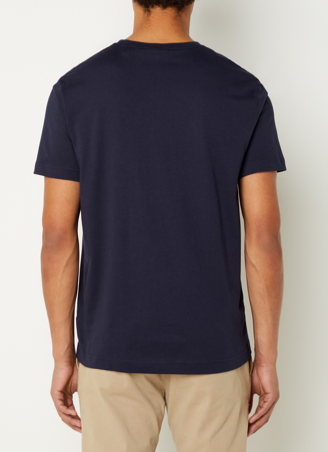 Gant Reg Shield t-shirt met logo - achterkant 3 donkerblauw