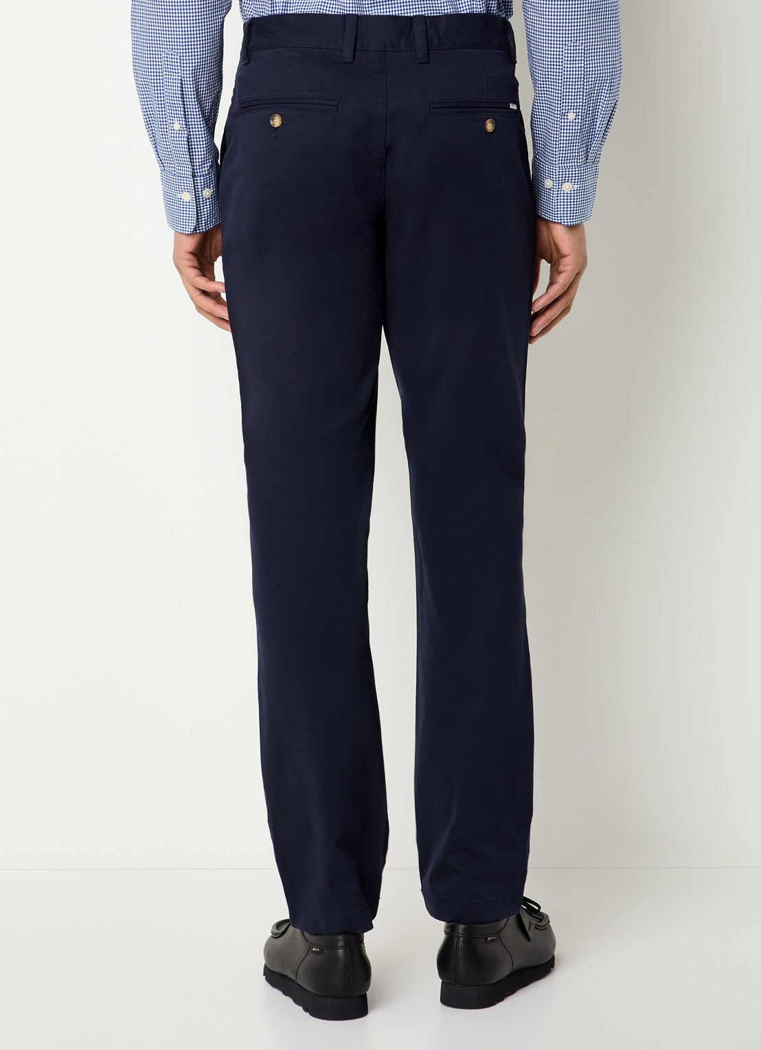 Gant Regular fit chino met steekzakken - achterkant 3 donkerblauw