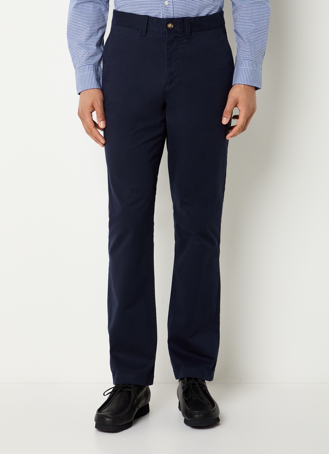 Gant Regular fit chino met steekzakken - detail 4 donkerblauw