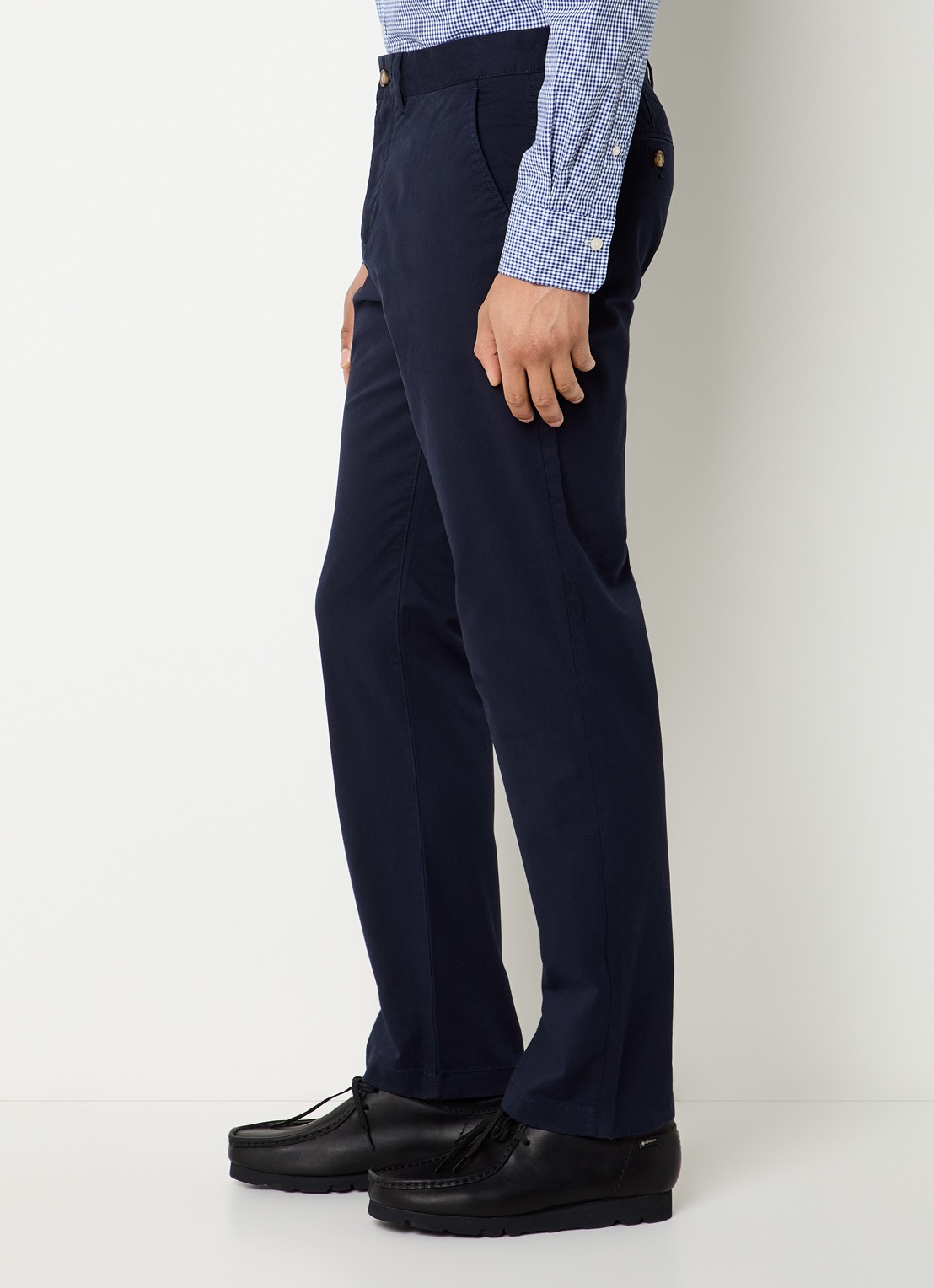 Gant Regular fit chino met steekzakken - detail 5 donkerblauw