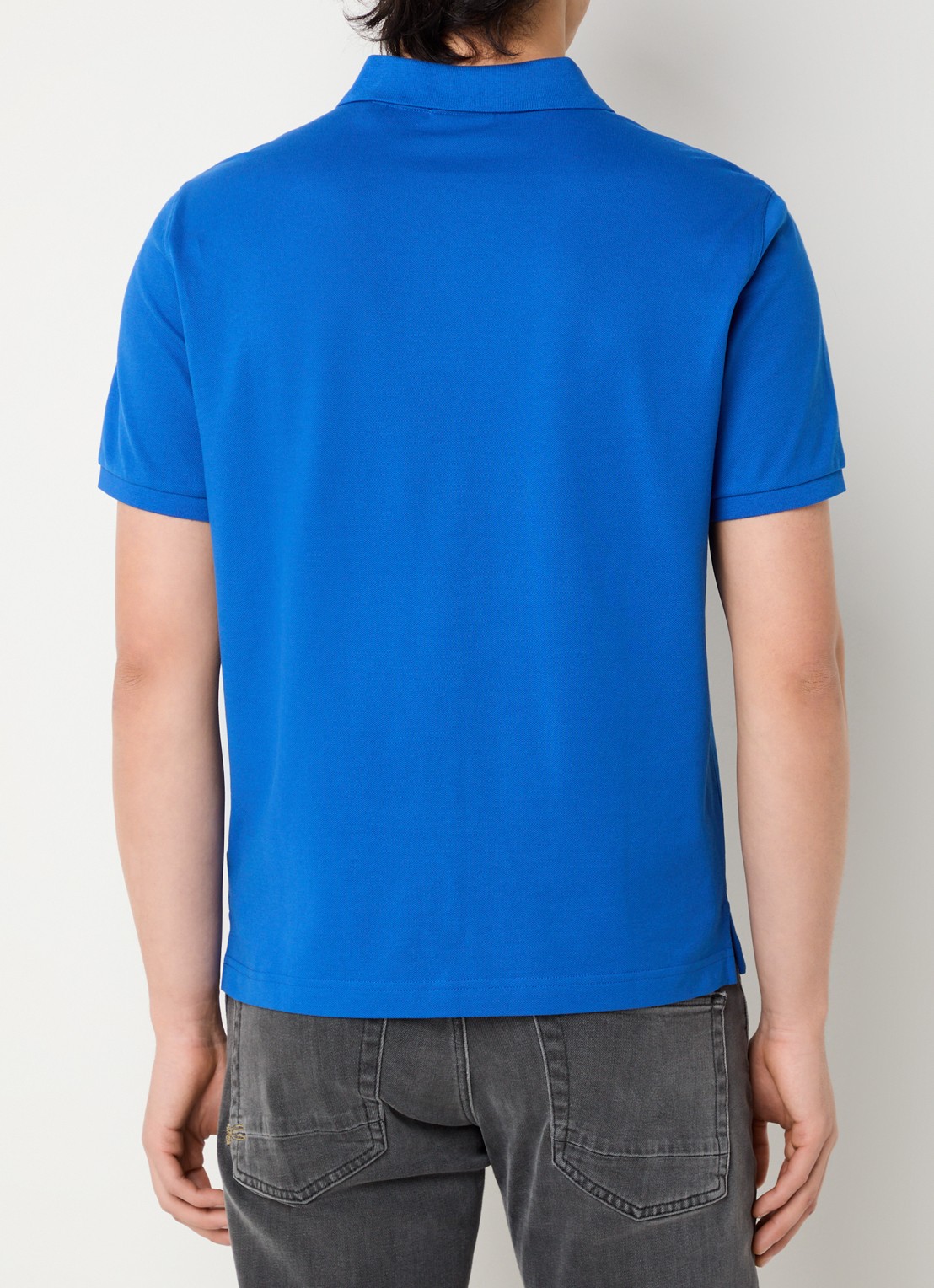 Gant Regular fit polo van piqué katoen met logo - achterkant blauw