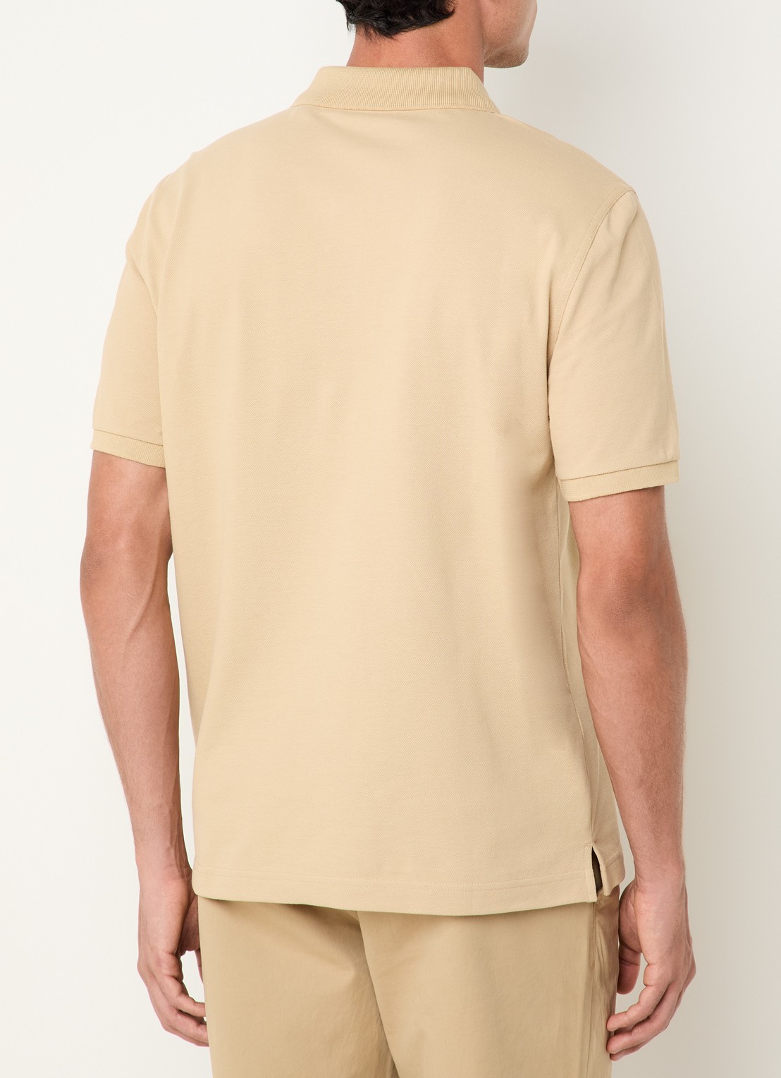 Gant Regular fit polo van piqué katoen met logo - achterkant 2 beige
