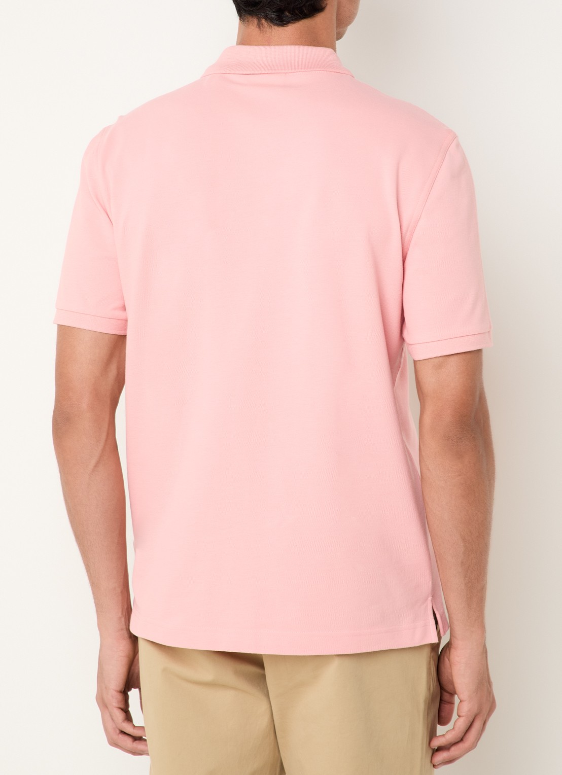 Gant Regular fit polo van piqué katoen met logo - achterkant 3 zalmroze