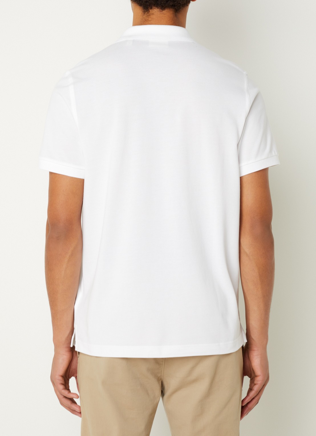 Gant Regular fit polo van piqué katoen met logo - achterkant wit