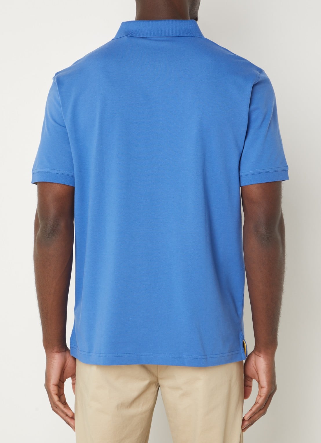 Gant Regular fit polo van piqué katoen met logoborduring - achterkant 4 blauw