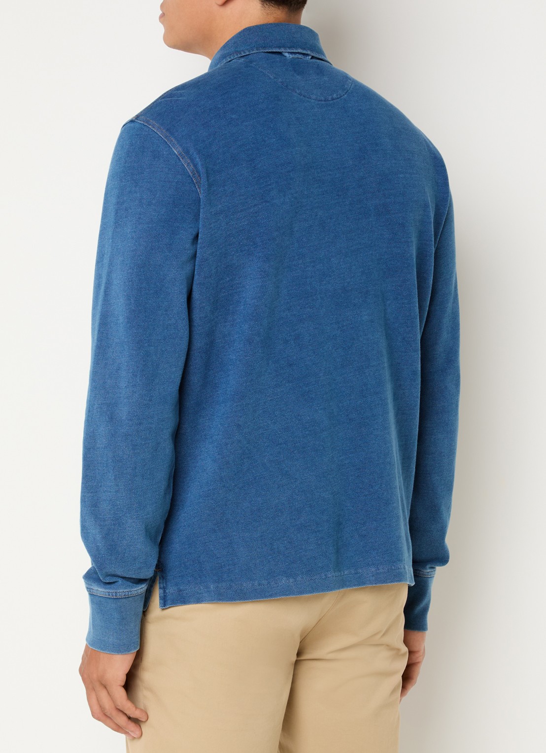 Gant Rugger trui met logo - achterkant 2 indigo