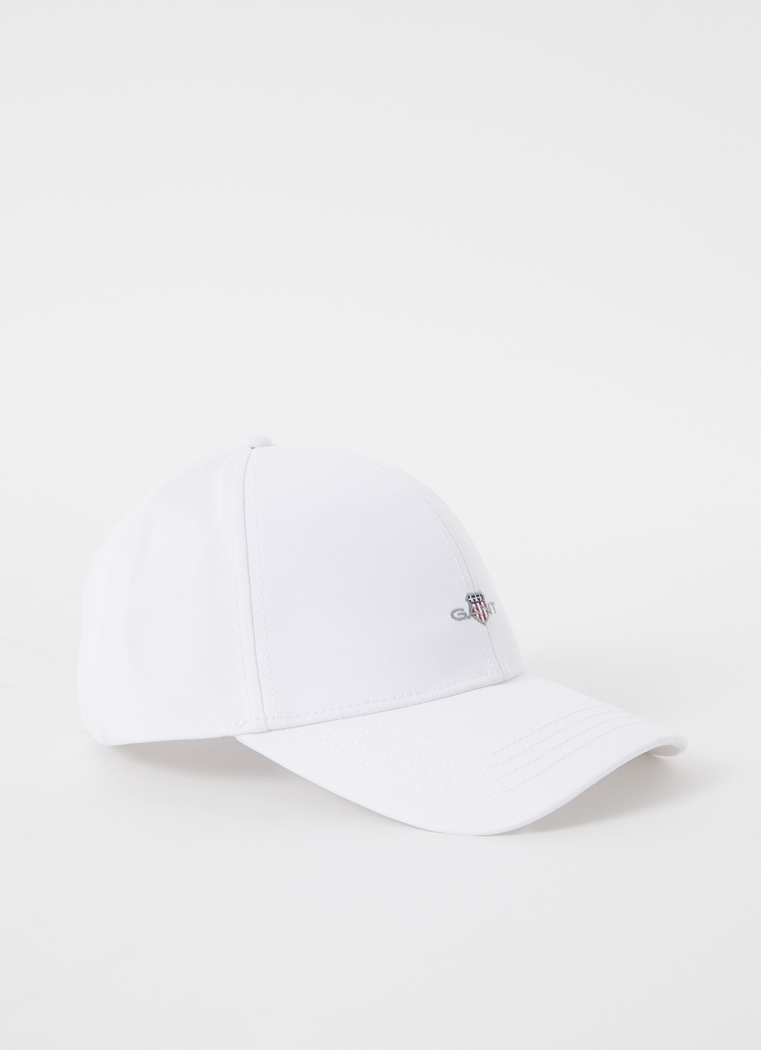 Gant Shield pet met logoborduring - voorkant wit