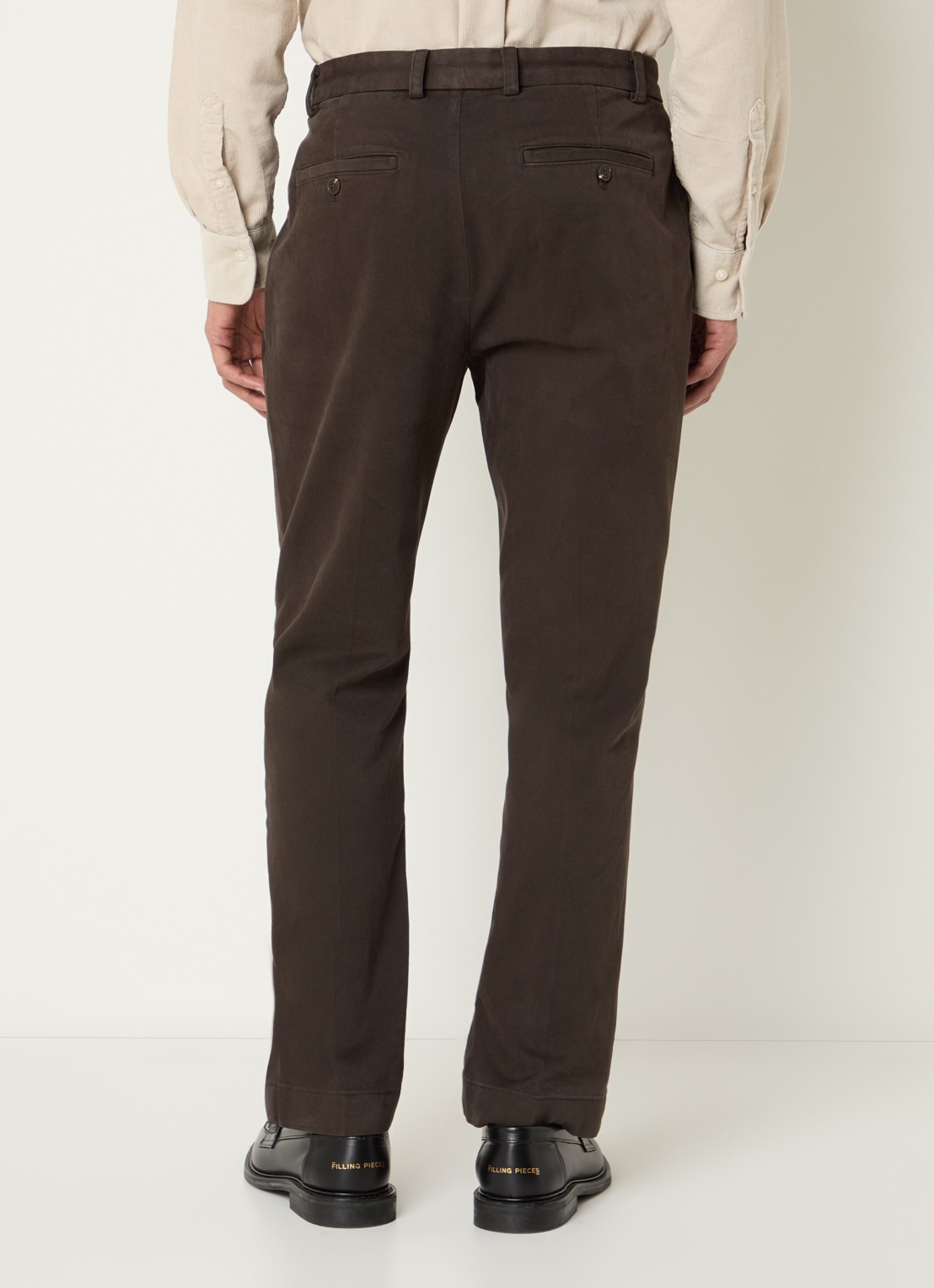 Gant Slim fit chino met steekzakken - achterkant 5 bruin