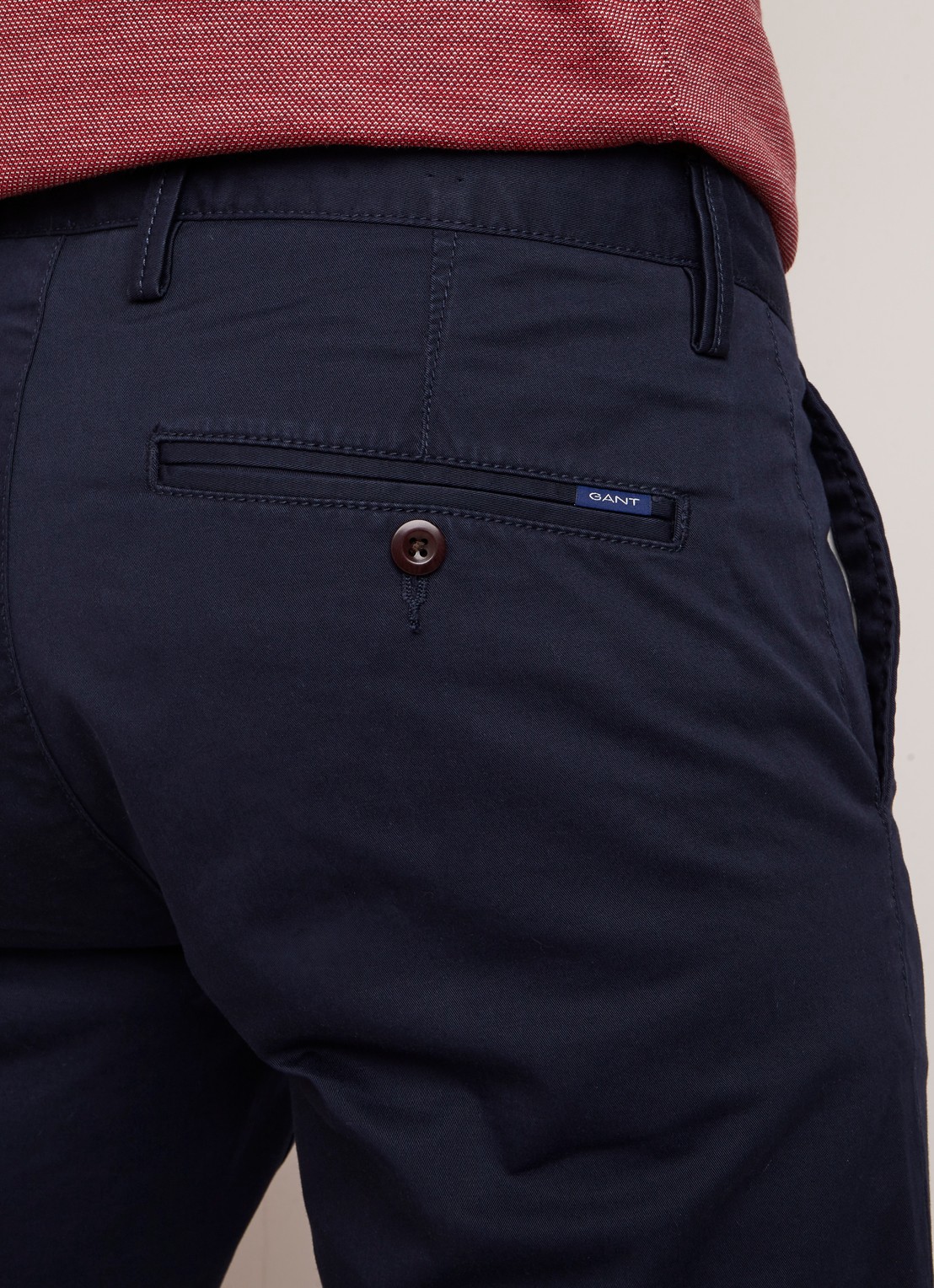 Gant Slim fit chino van katoen - detail 5 blauw