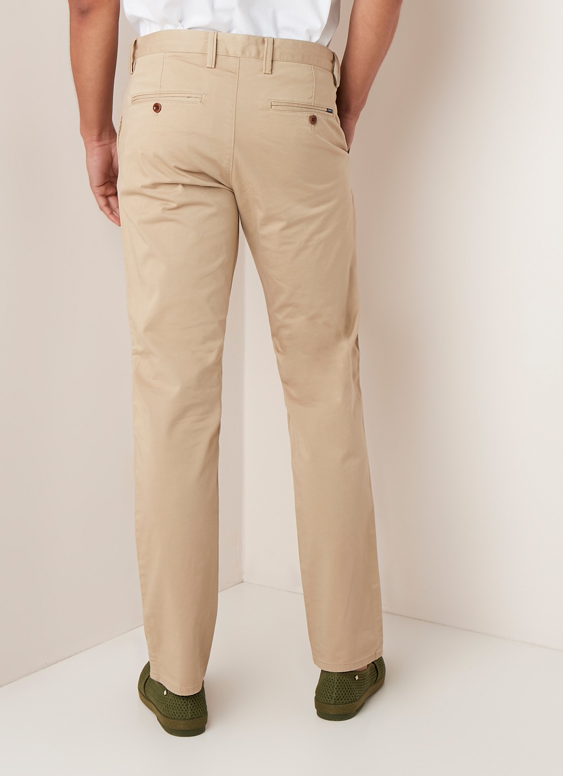 Gant Slim fit chino van katoen - achterkant beige