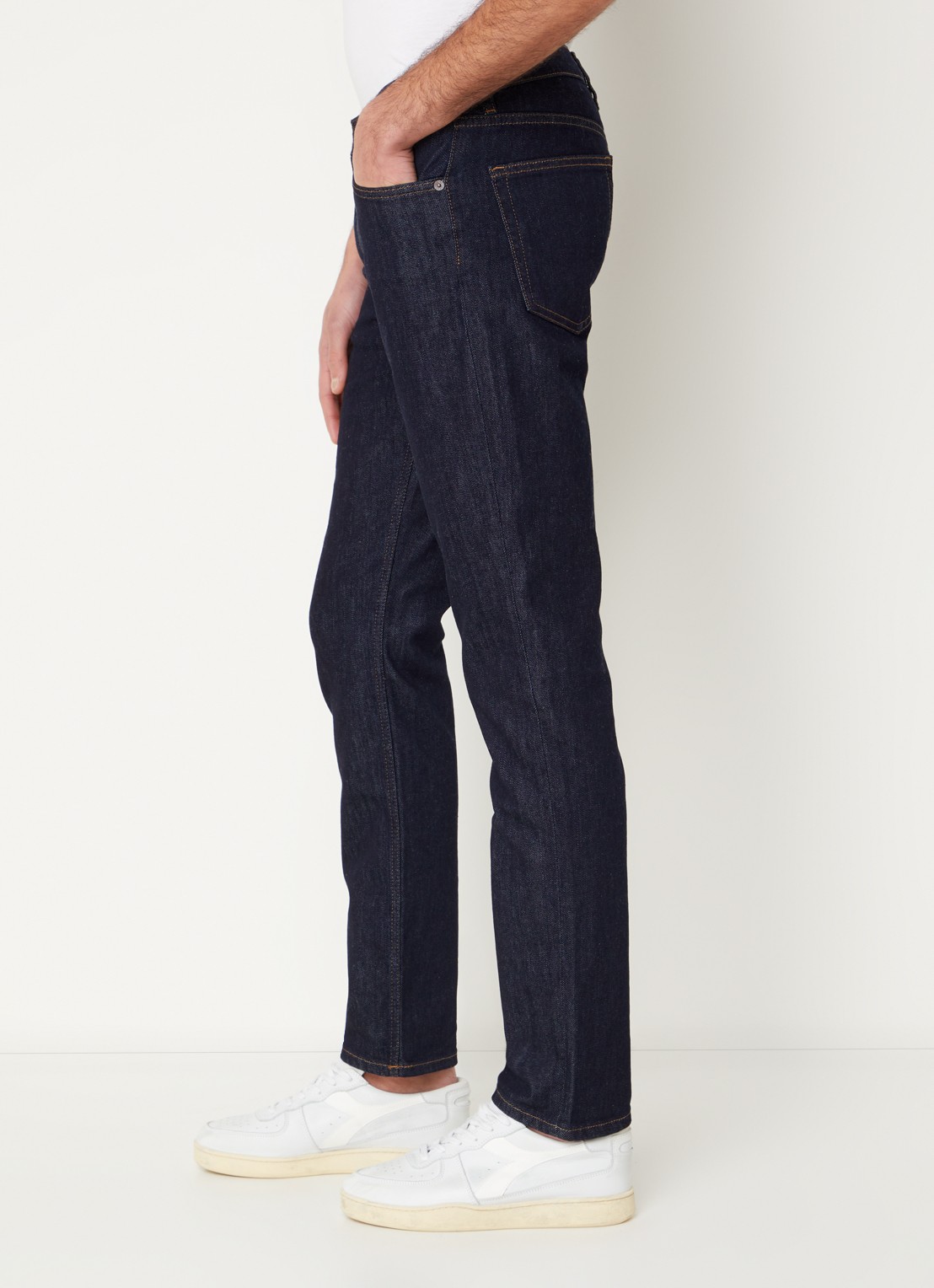 Gant Slim fit jeans met donkere wassing - detail 2 indigo
