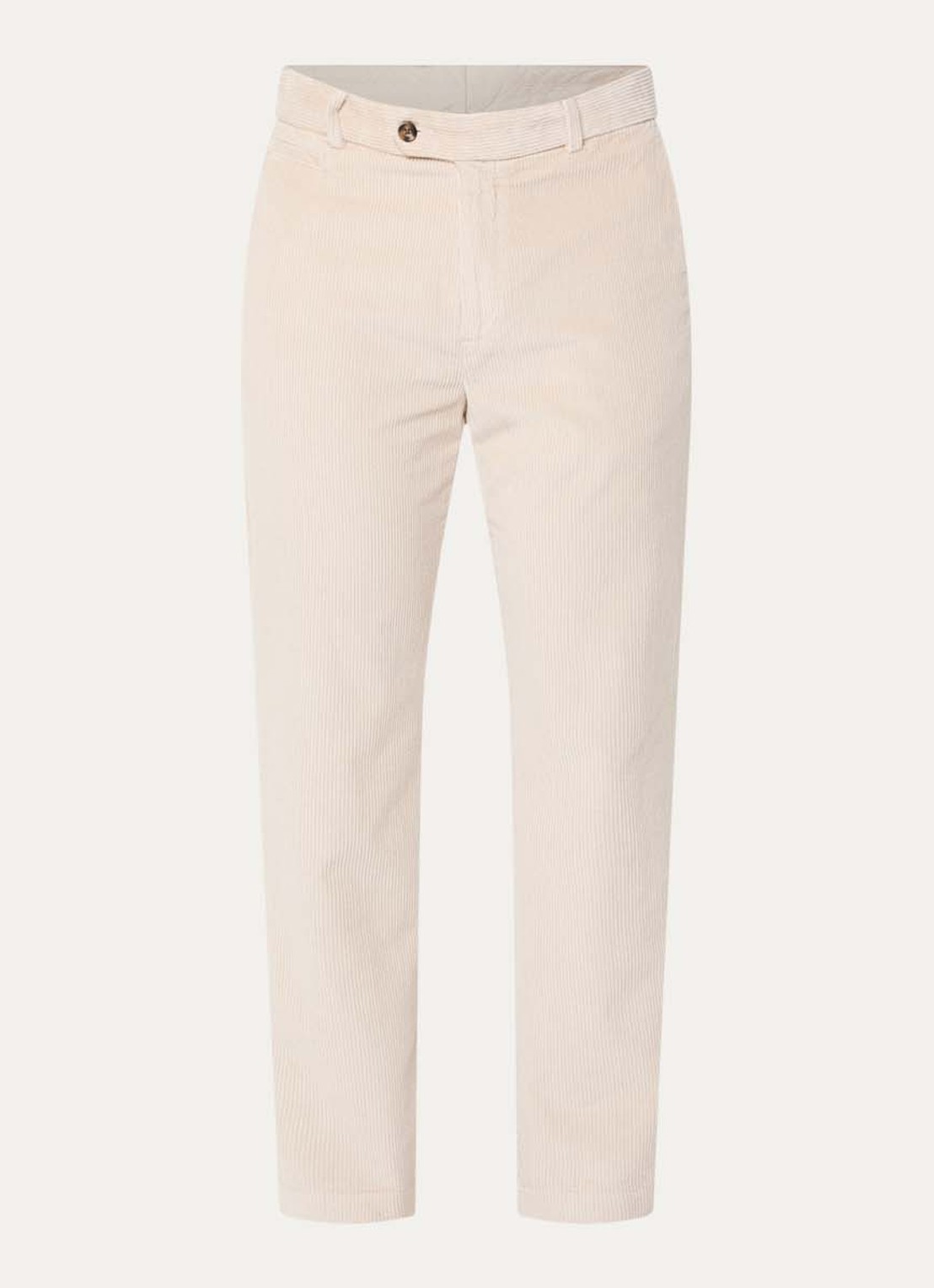 Gant Straight fit broek van corduroy met steekzakken - voorkant 4 creme