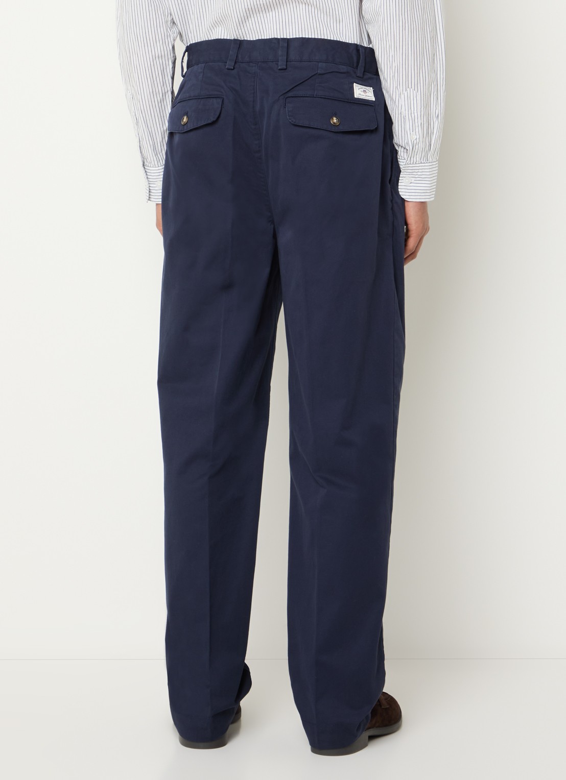 Gant Straight fit chino met steekzakken - achterkant 5 blauw