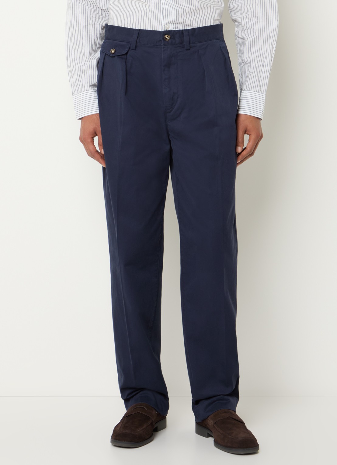 Gant Straight fit chino met steekzakken - detail 3 blauw