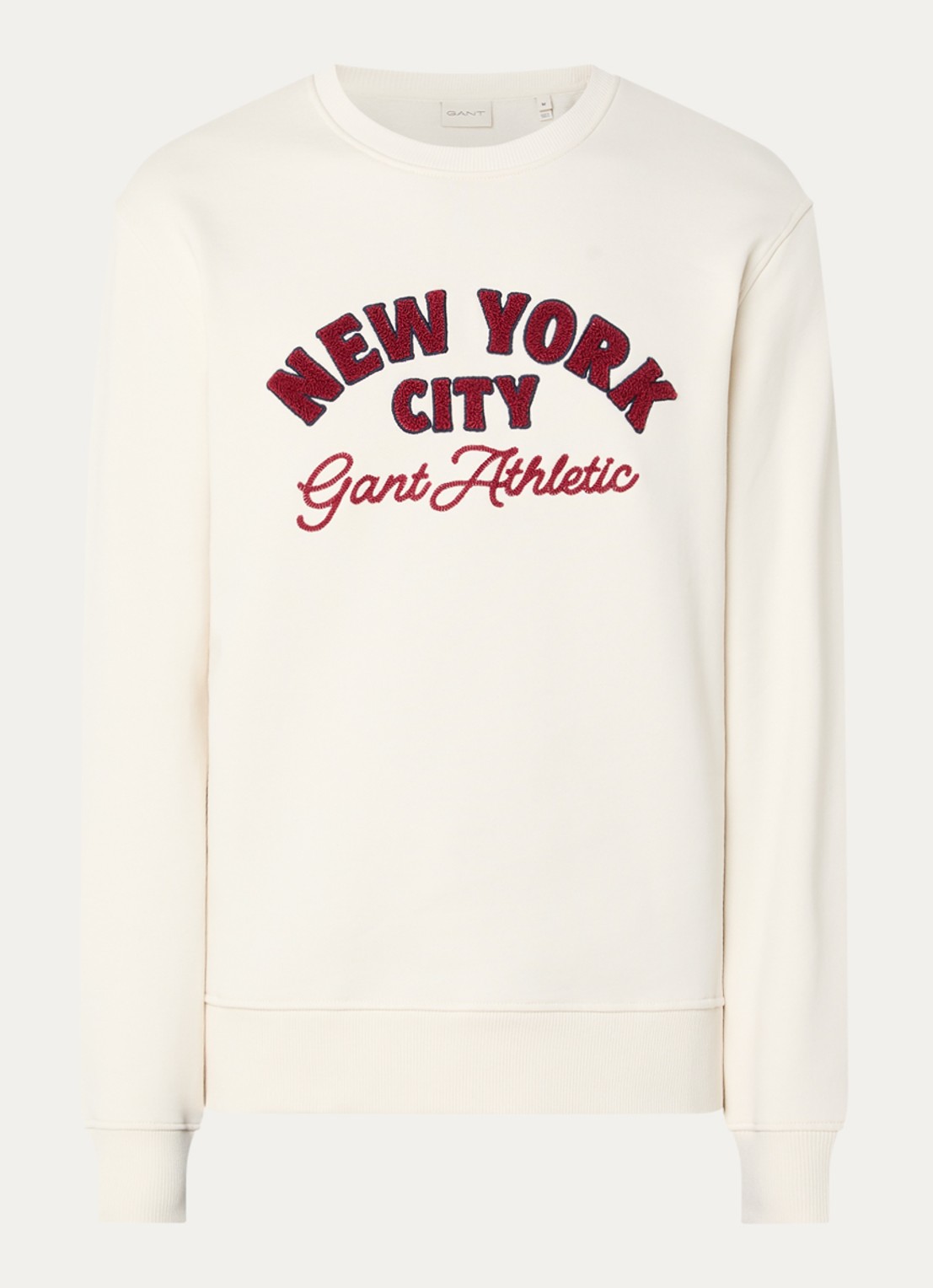 Gant Sweater met borduring - voorkant 3 creme