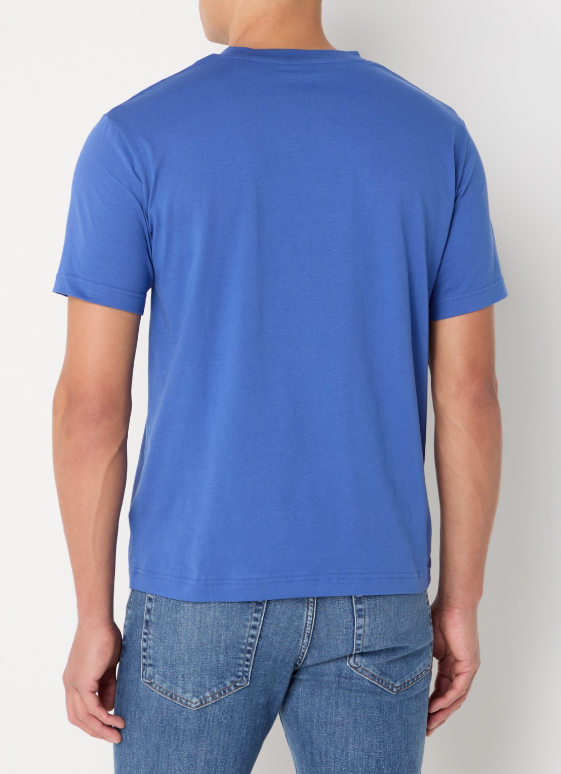 Gant T-shirt met logo - achterkant 3 blauw