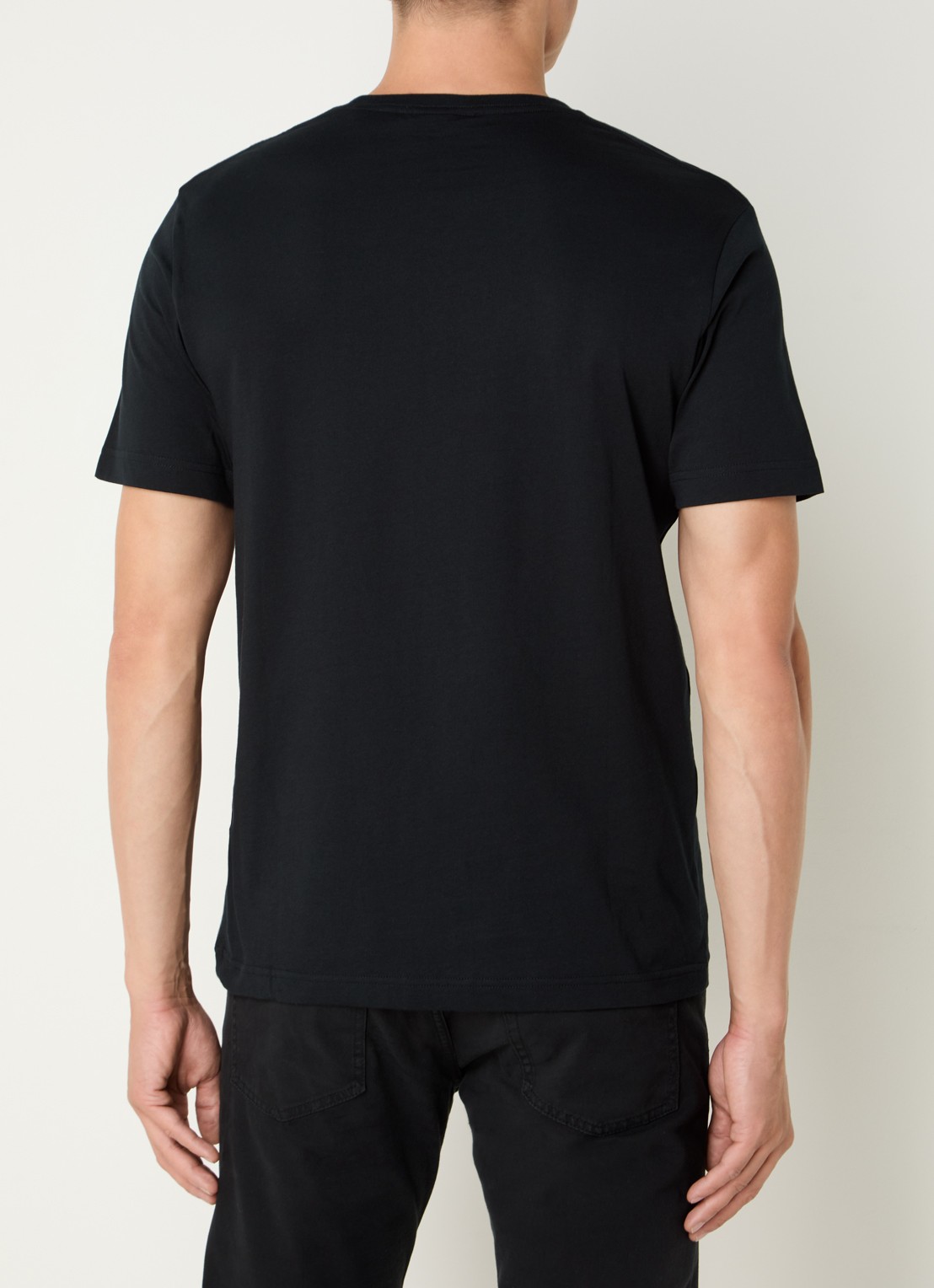 Gant T-shirt met logo - achterkant 2 zwart