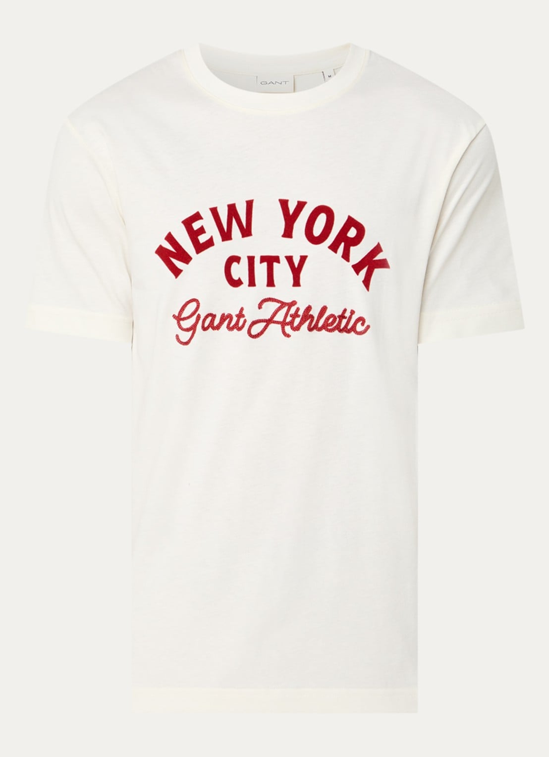 Gant T-shirt met print - voorkant 2 gebroken wit