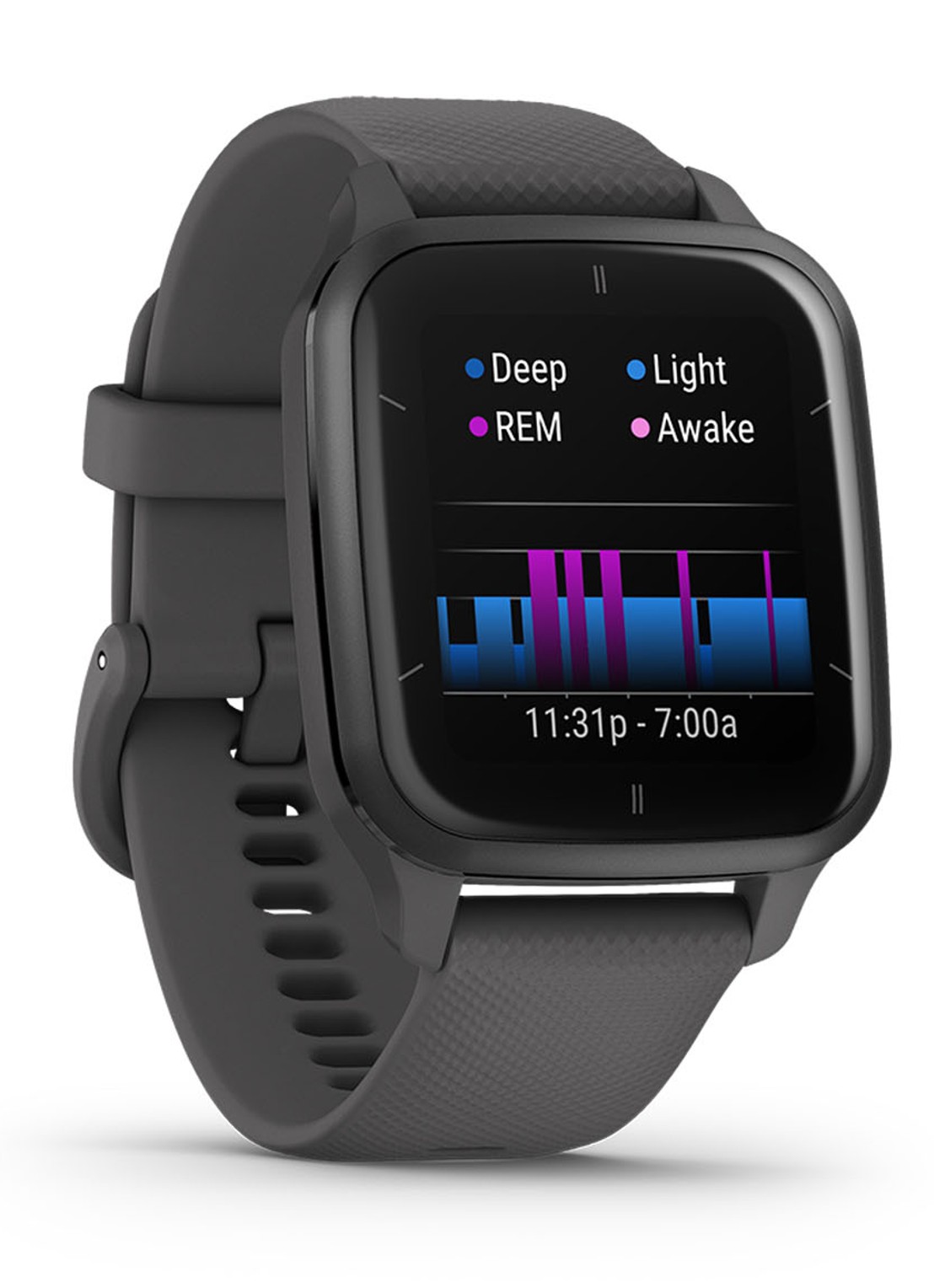 Garmin Bounce 2 smartwatch - detail 2 donkergrijs