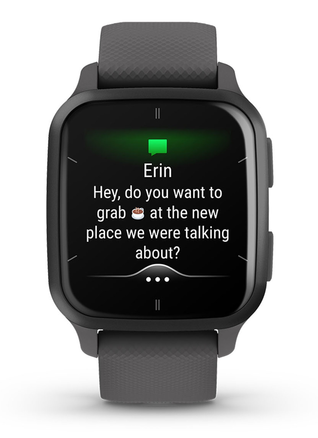 Garmin Bounce 2 smartwatch - detail 3 donkergrijs